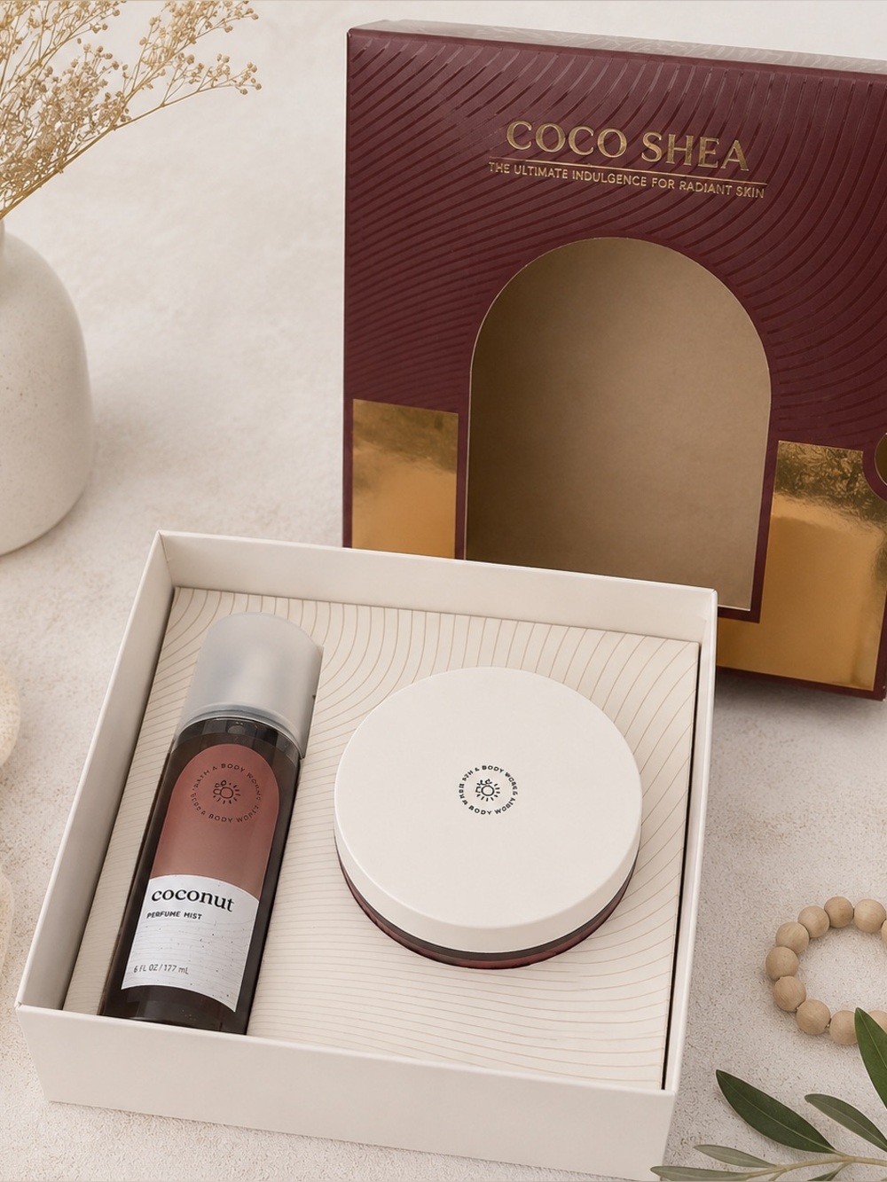 Bath & Body Works Coco Shea Coconut‎ Perfume Mist and Body Butter Gift Set